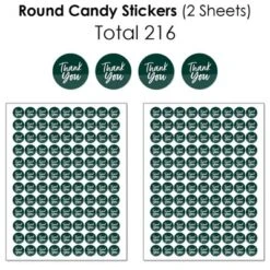 Big Dot Of Happiness Emerald Elegantly Simple - Guest Party Favors Candy Favor Sticker Kit - 304 Pieces 10 Big Dot Of Happiness Emerald Elegantly Simple - Guest Party Favors Candy Favor Sticker Kit - 304 Pieces -Party Planers Store GUEST ff393fea 14e6 4c47 afd1 d6d8bf5a6aaf