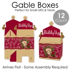 Big Dot Of Happiness Little Cowboy - Treat Box Party Favors - Western Baby Shower Or Birthday Party Goodie Gable Boxes - Set Of 12 -Party Planers Store GUEST ff639983 b5a2 434a a738 b5852d6a16f0
