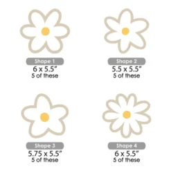 Big Dot Of Happiness Tan Daisy Flowers - Decorations DIY Floral Party Essentials - Set Of 20 -Party Planers Store GUEST ff88fc15 9b61 491e a3b9 1e1a93ee31b2